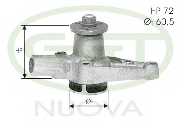 GGT PA12005 Water Pump